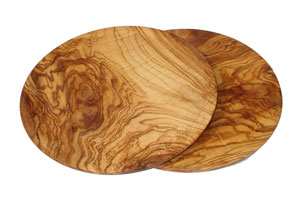 Olive Wood Pizza Plate Pair PR1 26 cm