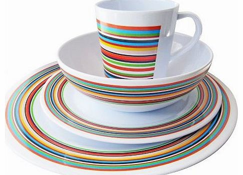 OLPro OL Pro OL201 Rainbow Melamine Table Set (16 Pieces)