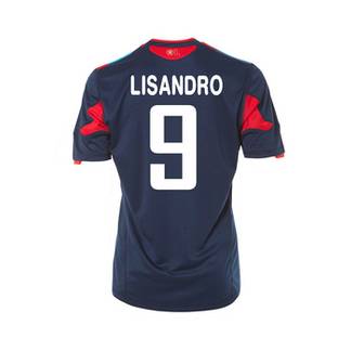 Olympique Lyon Adidas 2010-11 Olympique Lyon 3rd Shirt (Lisandro 9)