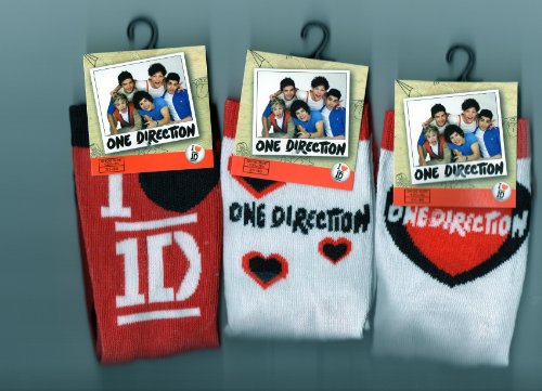 One Direction  SOCKS 3 PAIR 3 DIFFRENT DESIGNS