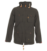 Brunwine Black Hooded Jacket