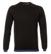 Kelloe Black Crew Neck Sweater