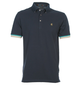 Tupton Navy Pique Polo Shirt