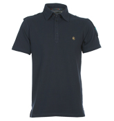 Tutbury Navy Pique Polo Shirt