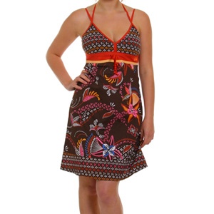 Dobby Dress - Brown