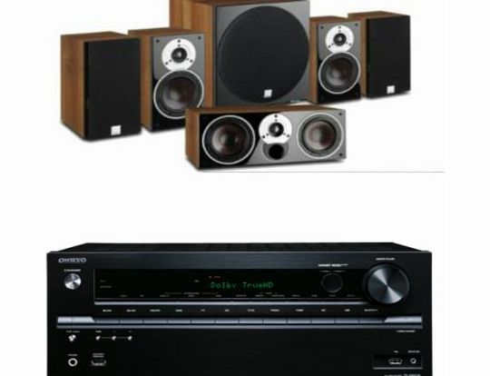 Onkyo Nintronics Home Cinema Package: Onkyo TX-NR636 AV receiver   Dali Zensor 1 5.1 Speaker Package - Includes FREE 25m of Nintronics 326 Strand Speaker Cable (Black Amp   Light Walnut Speakers)