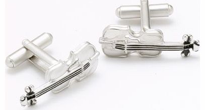 Mens Gents Designer Fashion Novelty Cufflinks in Gift Box - VIOLIN - Perfect Christmas Gift