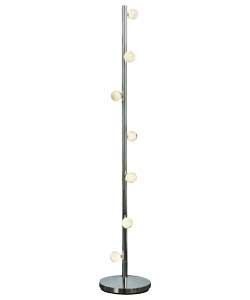 Opal Glass Ball 7 Light G4 Halogen Floor Lamp