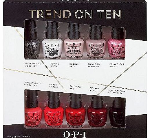 OPI NAil Polish Mini Kit - TREND ON TEN 2014 - 10 x 3.75ml New Boxed