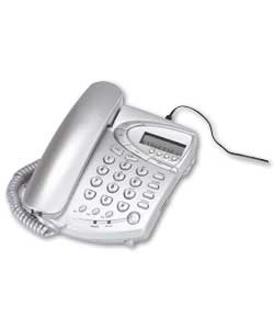 Opticom Silver Telephone with Answerphone