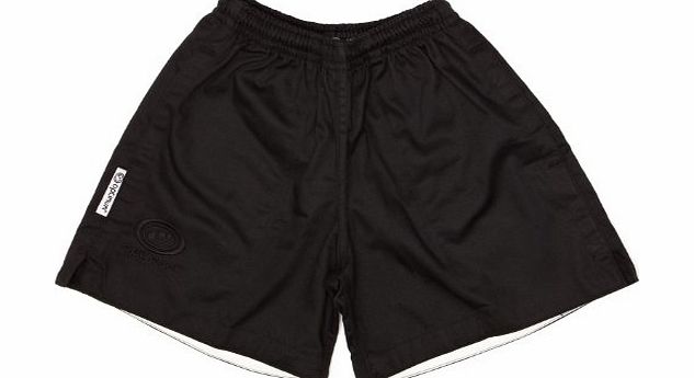 Optimum Boys Auckland Rugby Short - Black, 30 Inch