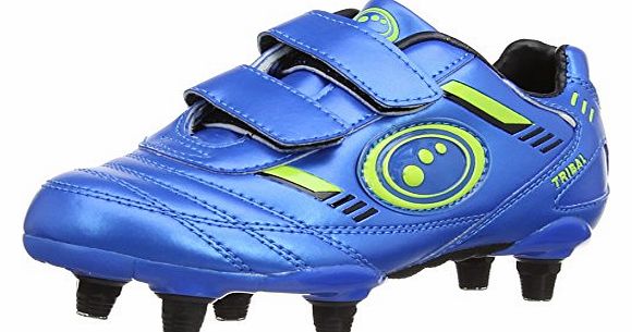 Optimum Boys Tribal Football Boots FBTVBGJ13 Blue/Green 13 UK Child, 33 EU