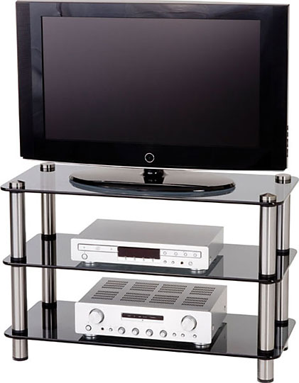 Optimum AV30SL Slimline Glass TV Stand - Light