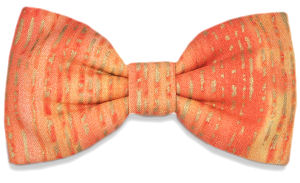 Orange Gold Bow Tie