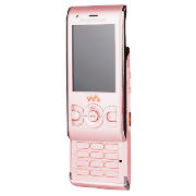 orange Sony Ericsson W595 Pink