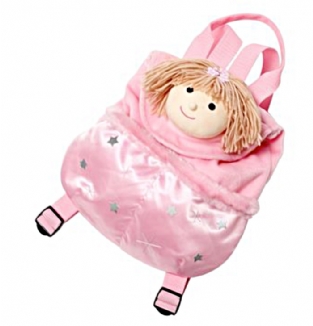 Orange Tree Toys Pink Satin Dolly Rucksack