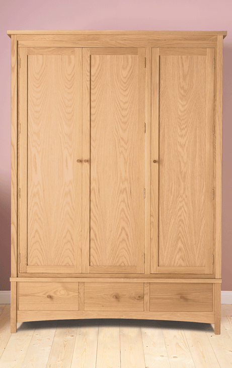 3 Door Wardrobe - 3 Drawer