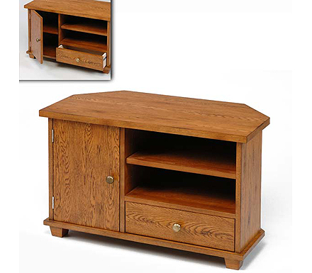 Greenwich Oak Corner TV Cabinet