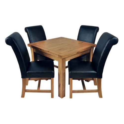 Origin Red Newland Oak Extending Dining Set with