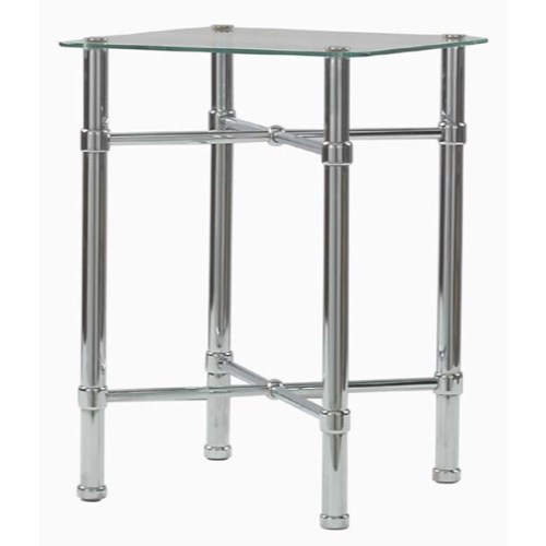 Original Bedstead Company Chrome Bedside Table -