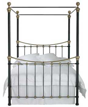 Original Bedstead Company Victorian Bedstead Co Raven Four-Poster Bedstead