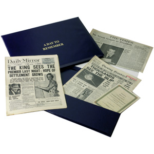 Original Newspaper Anniversary Folder