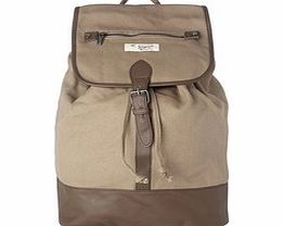 Original Penguin Beige canvas rucksack