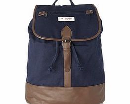 Original Penguin Navy canvas rucksack