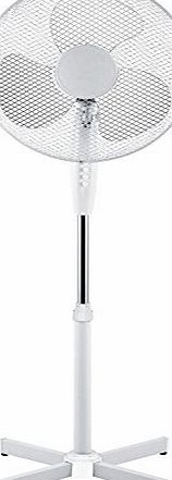 Oscillating White 16 inch Oscillating Pedestal (Stand) Fan