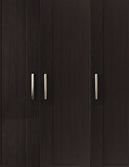 Oslo 3 Door Wardrobe - Black