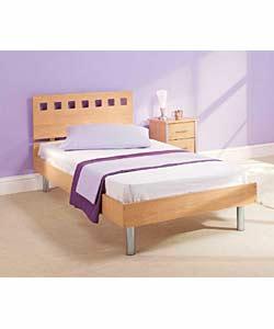 Oslo Beech Single Bed with Pillowtop Mattress