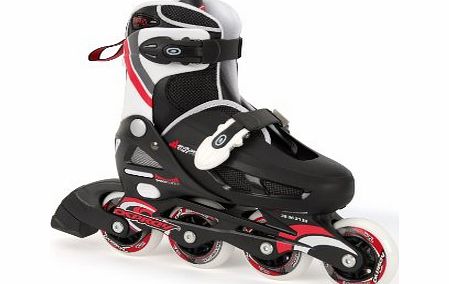 Osprey Boys Inline Skates - Black/White/Red, Size 1-4