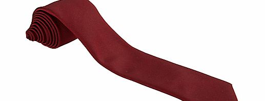 Other Schools Plain Unisex School Tie, Maroon, L45`