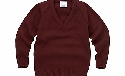 Other Schools School Unisex V-Neck Jumper, Maroon