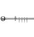 Steelus 240cm Metal Curtain Pole