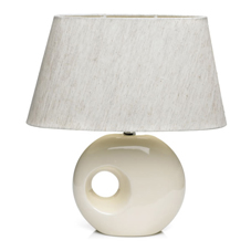 Wilko Lyon Table Lamp Cream