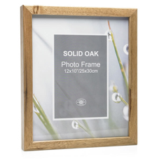 Other Wilko Photo Frame Solid Oak 10in x 12in