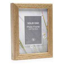 Other Wilko Photo Frame Solid Oak 7in x 5in