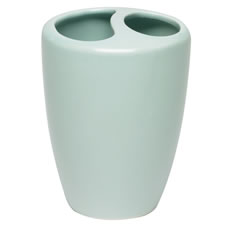 Wilko Toothbrush Holder Ceramic Blue