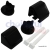 Others Black Toilet Seat Fitting Kit and Rod