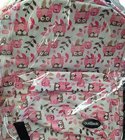 Outback Ladies Womens Girls Boys Backpack Rucksack College Student School Travel Bag (808 Owl Print Defect)