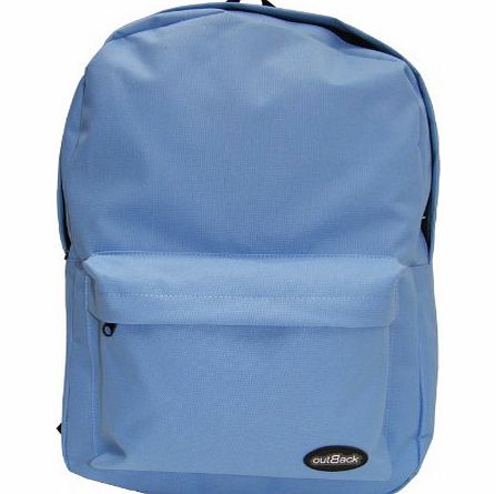 Outback Mens Ladies Boys Girls Backpack School Work College Rucksack (Blue)