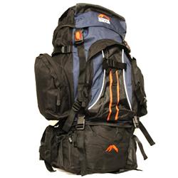 Outdoor Gear 70L Camping Rucksack - Black/Navy