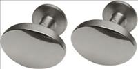 Oval Cush. Titanium Cufflinks by Ti2