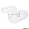 Transparent Soap Dish 9cm x 14cm