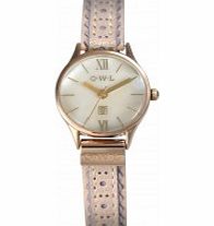 OWL Ladies Gosford Pink Leather Strap Watch