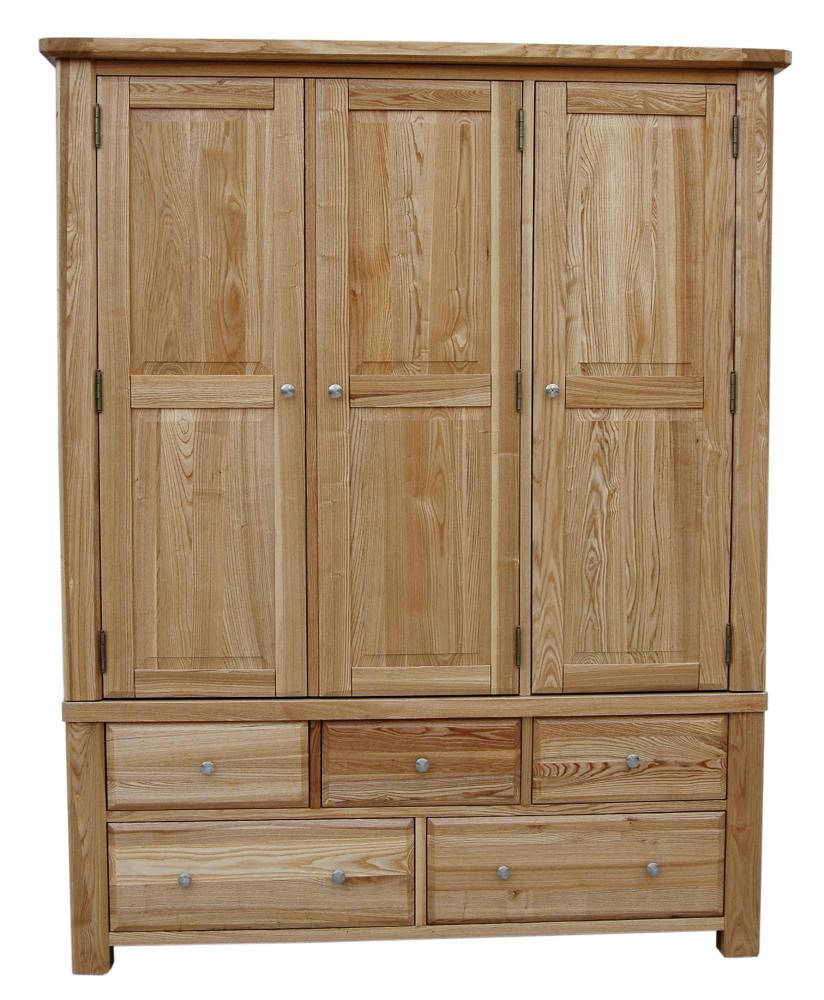 3 Door 5 Drawer Wardrobe