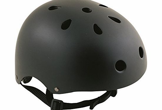 Oxford Bomber BMX/Skateboard Helmet - Matt Black, Medium