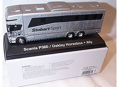 haulage eddie stobart scania P380 / oakley horsebox ally lorry 1.76 scale diecast model