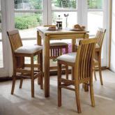 Oak Pair of Breakfast Bar Chairs